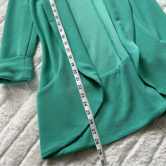 French Mauve Stitch Fix Blazer Jacket Melanie Knit Tunic Womens Size XS Green - Picture 14 of 14